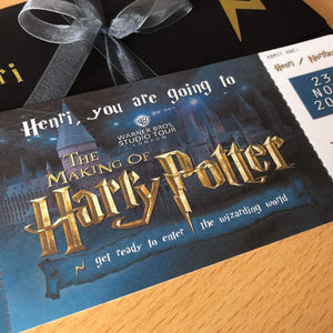 Surprise Trip Ticket - Harry Potter Studio Tour