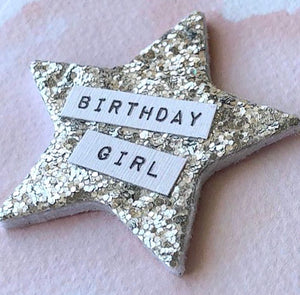 Personalised Glitter Badge - Any Occasion